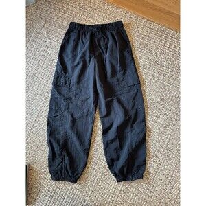 ZARA women’s black parachute wind pants size XS